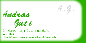 andras guti business card